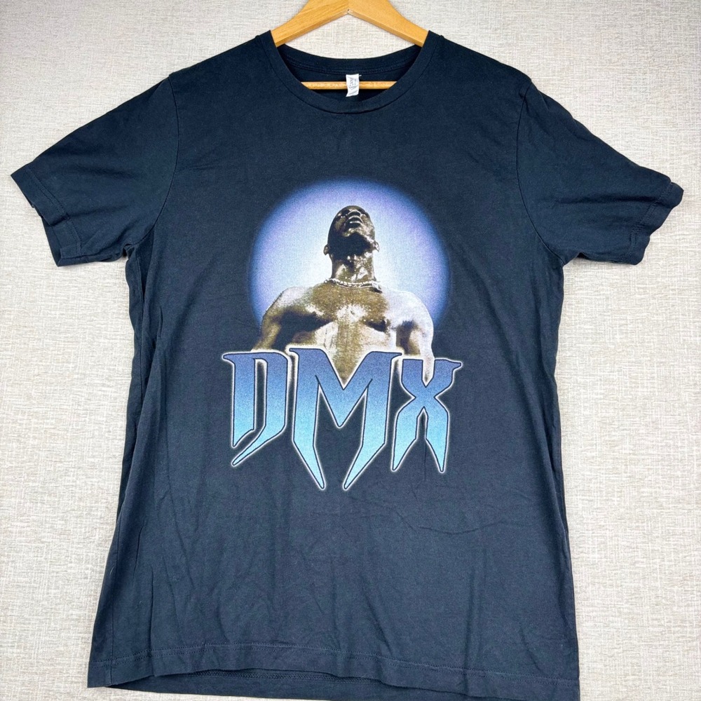 Bella Canvas DMX Graphic T-Shirt Mens Large Black Rapper Hip Hop Tee